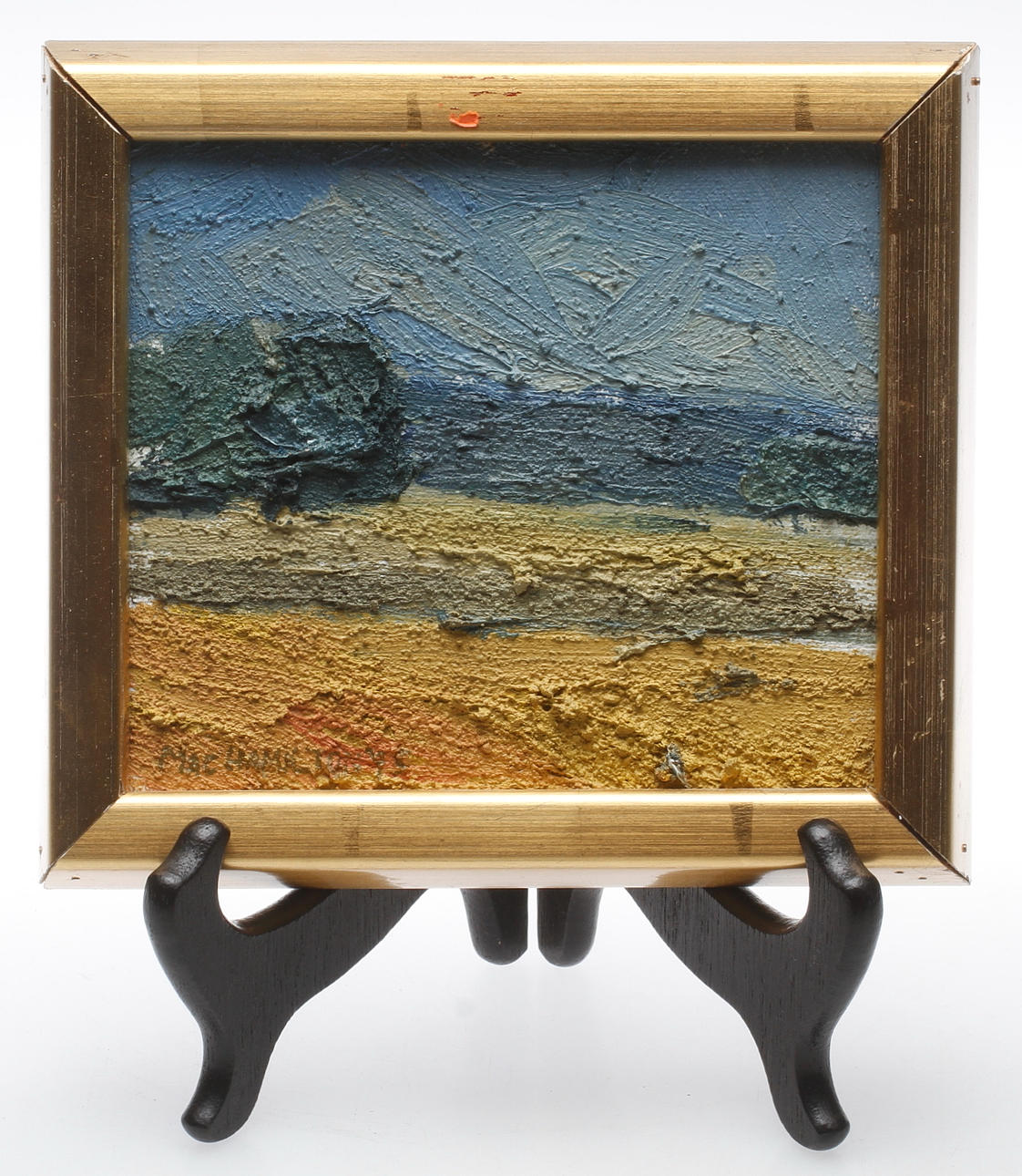 MAC HAMILTON. Olja på pannå, signerad och daterad 75.