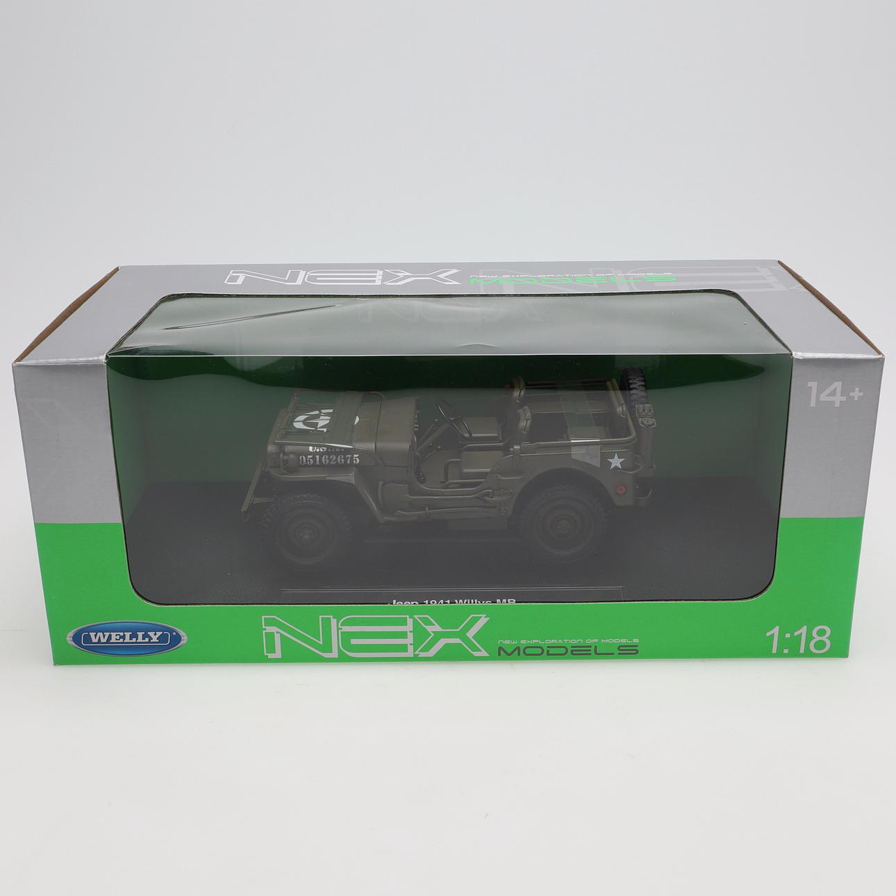 MODEL CAR, Jeep 1941 Willys MB, Welly, Nex.