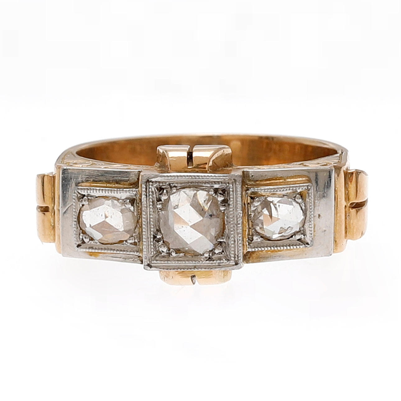 Ring i guld och diamanter, ca 1940.
