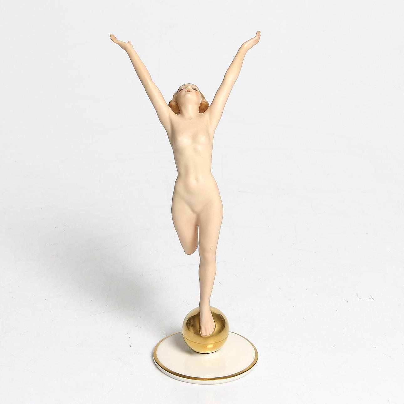 FIGURIN, porslin, Art Deco, Karl Tutter, Hutschenreuther.