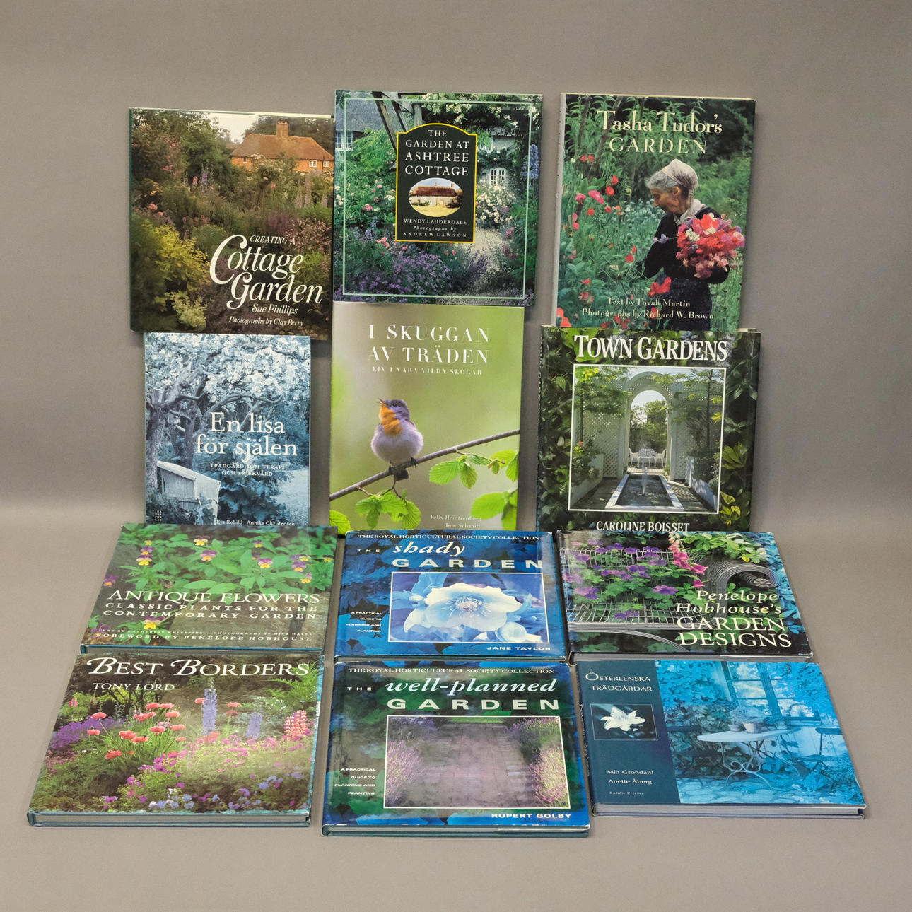 GARTENLITERATUR, 12 TEILE.