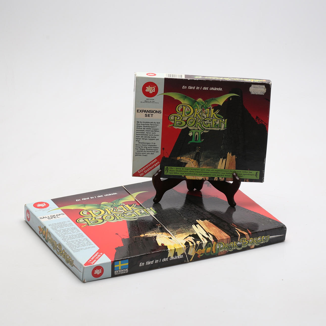BRÄDSPEL, "Drakborgen", Alga, 2 delar.