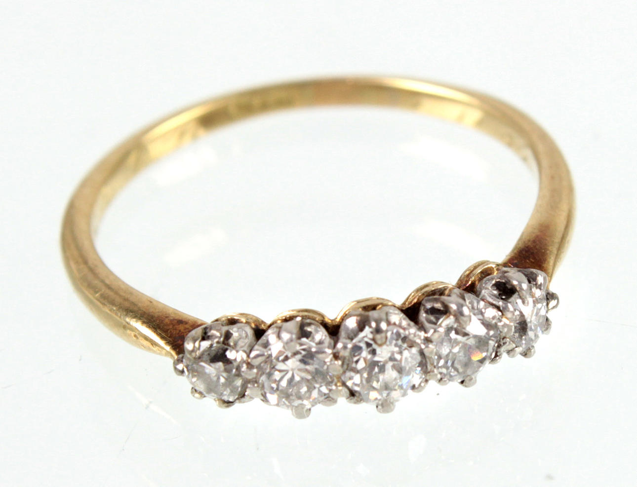 ANTIKER DIAMANT RING 0,5 CT., Gold 585.