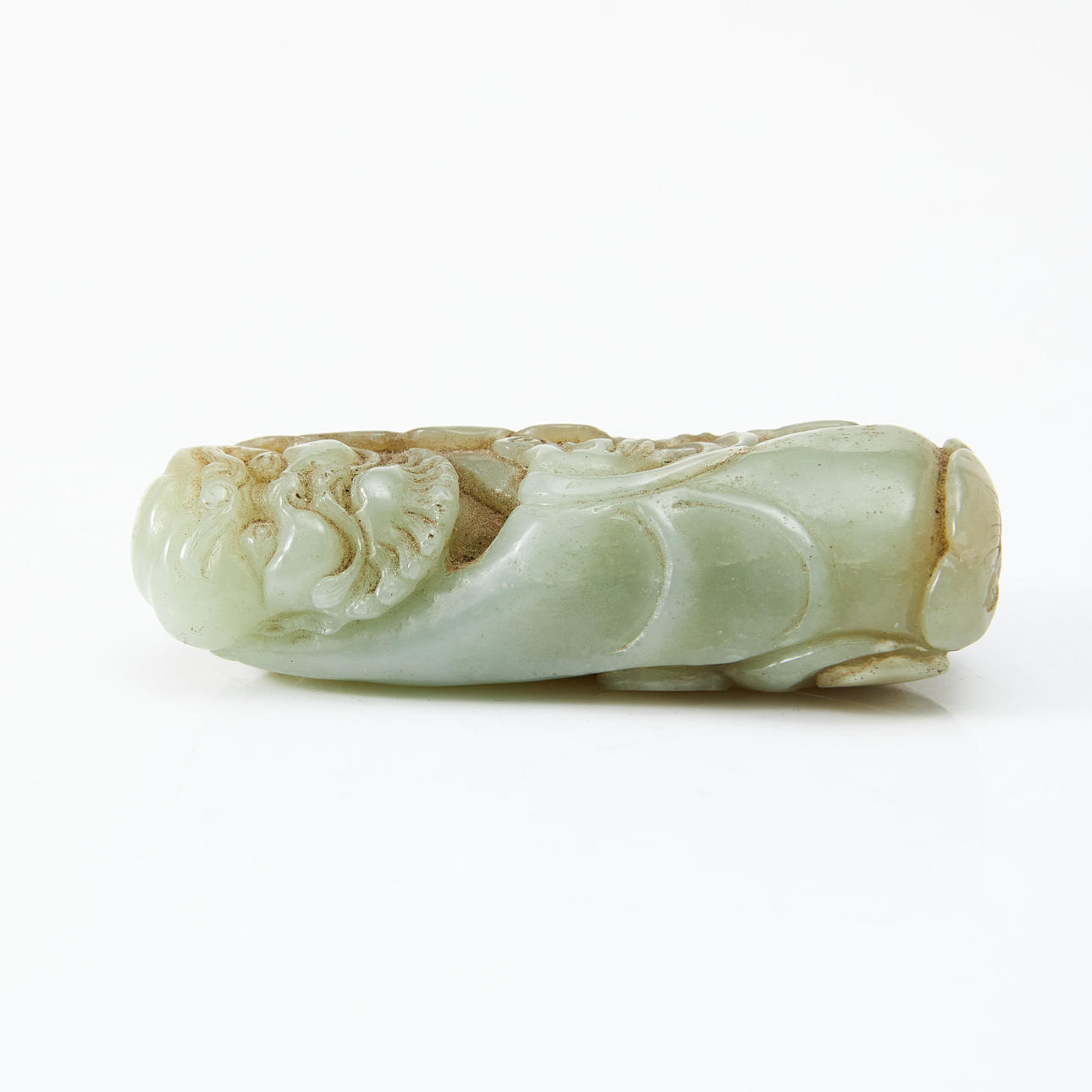 FIGURE, jade, China, 20th century, depicting the Buddhist monk Da Mo ...