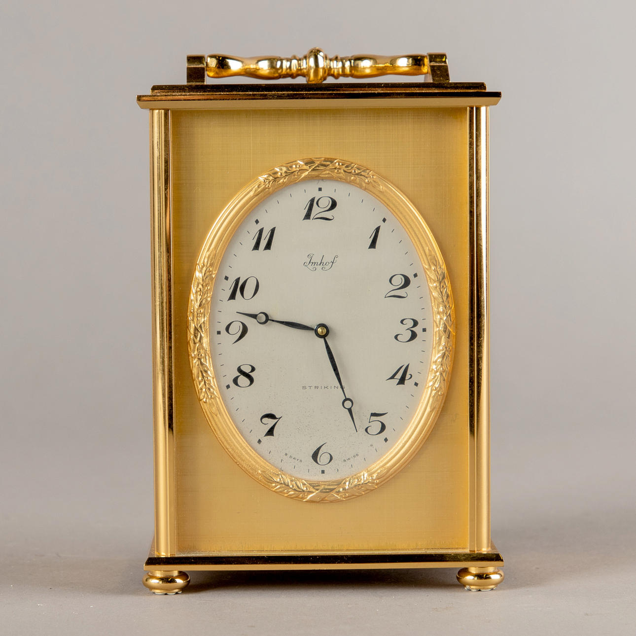 ARTHUR IMHOF S.A.. Table clock, Switzerland, 1950s/60s. Clocks