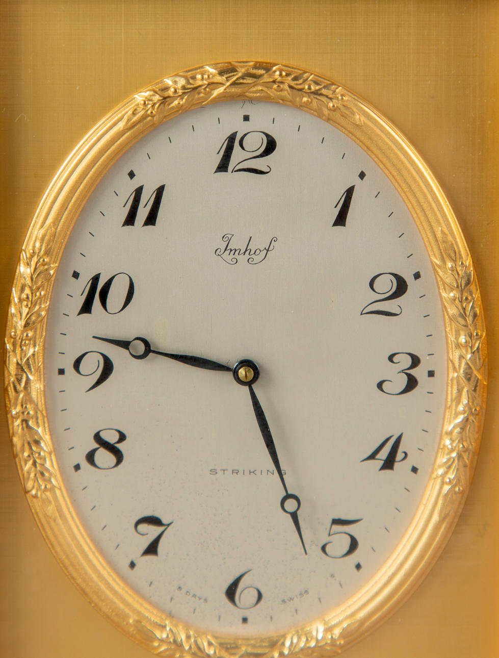 ARTHUR IMHOF S.A.. Table clock, Switzerland, 1950s/60s. Clocks