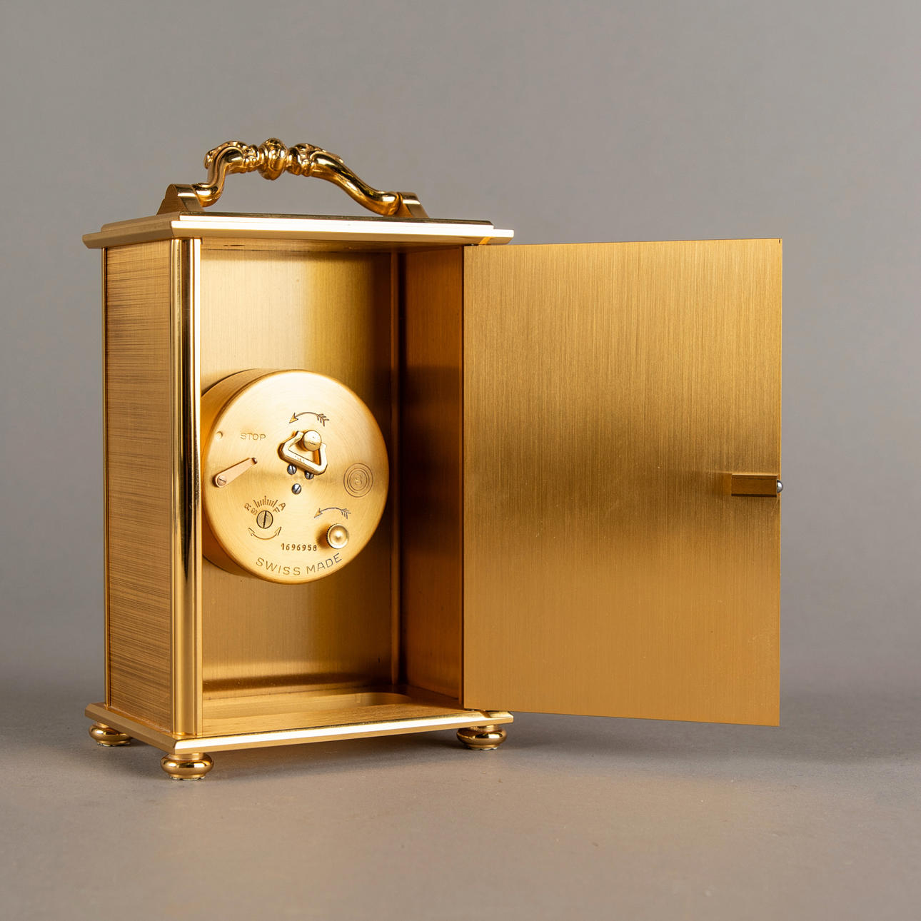 ARTHUR IMHOF S.A.. Table clock, Switzerland, 1950s/60s. Clocks