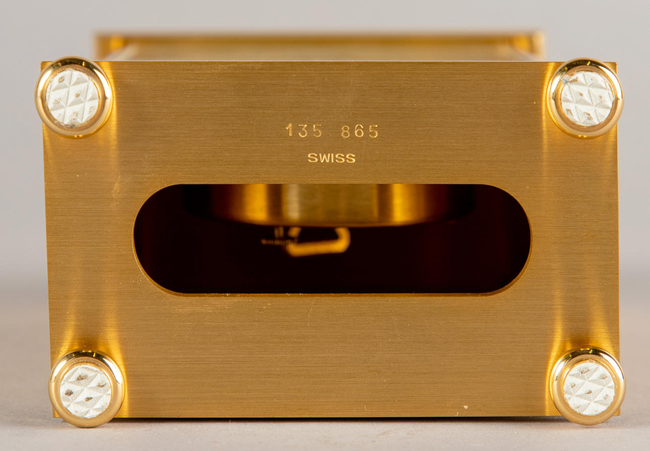 ARTHUR IMHOF S.A.. Table clock, Switzerland, 1950s/60s. Clocks