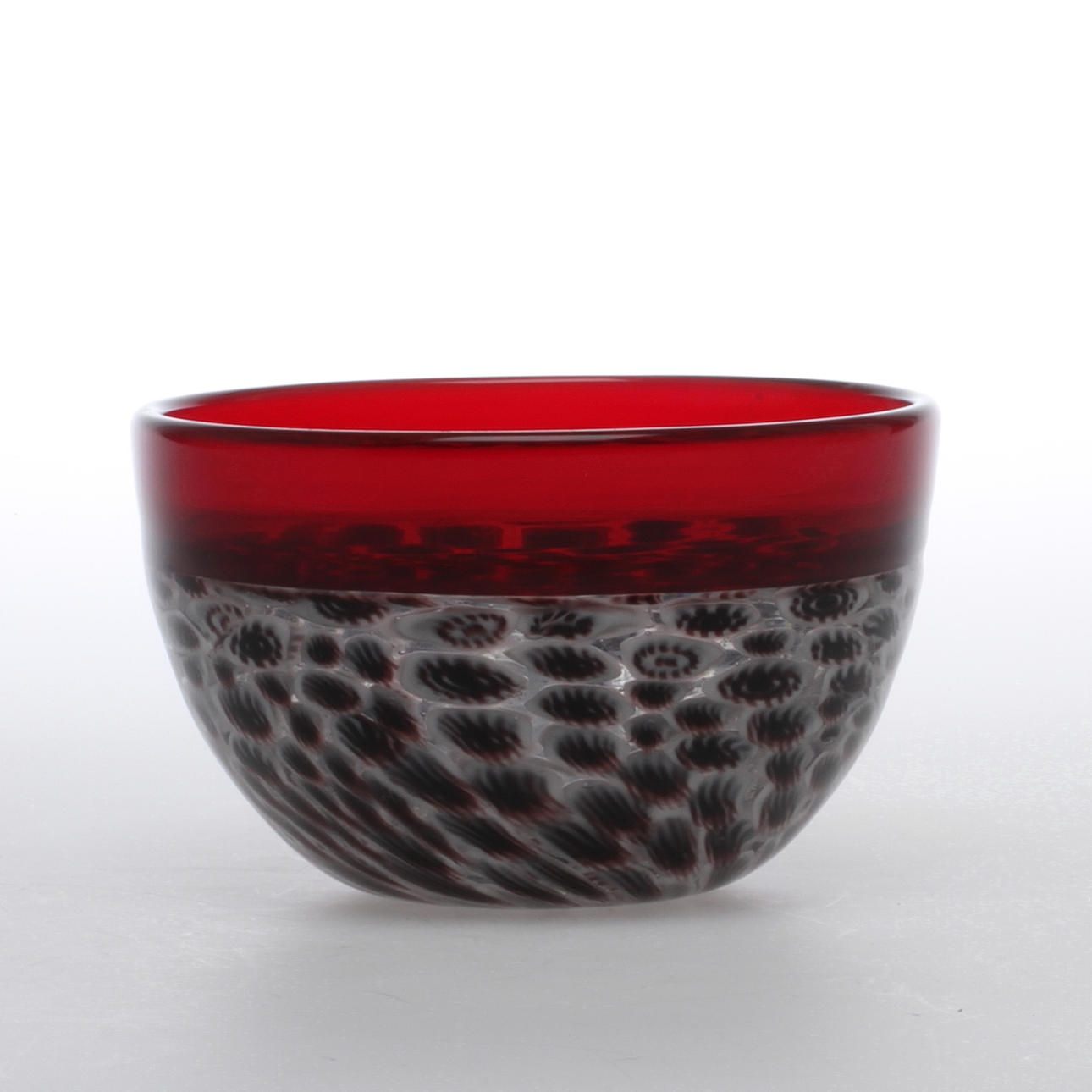 SKÅL glas, Incalmo Murrine, Riccardo Licata, Venini Murano Italien, formgiven 1950-talets mitt.