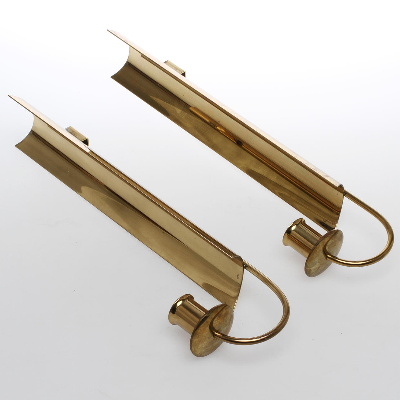 LJUSLAMPETTER, mässing, "Reflex", Pierre Forsell, Eskilstuna.