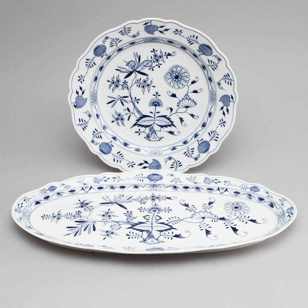FAT, 2 st, porslin, Meissen.