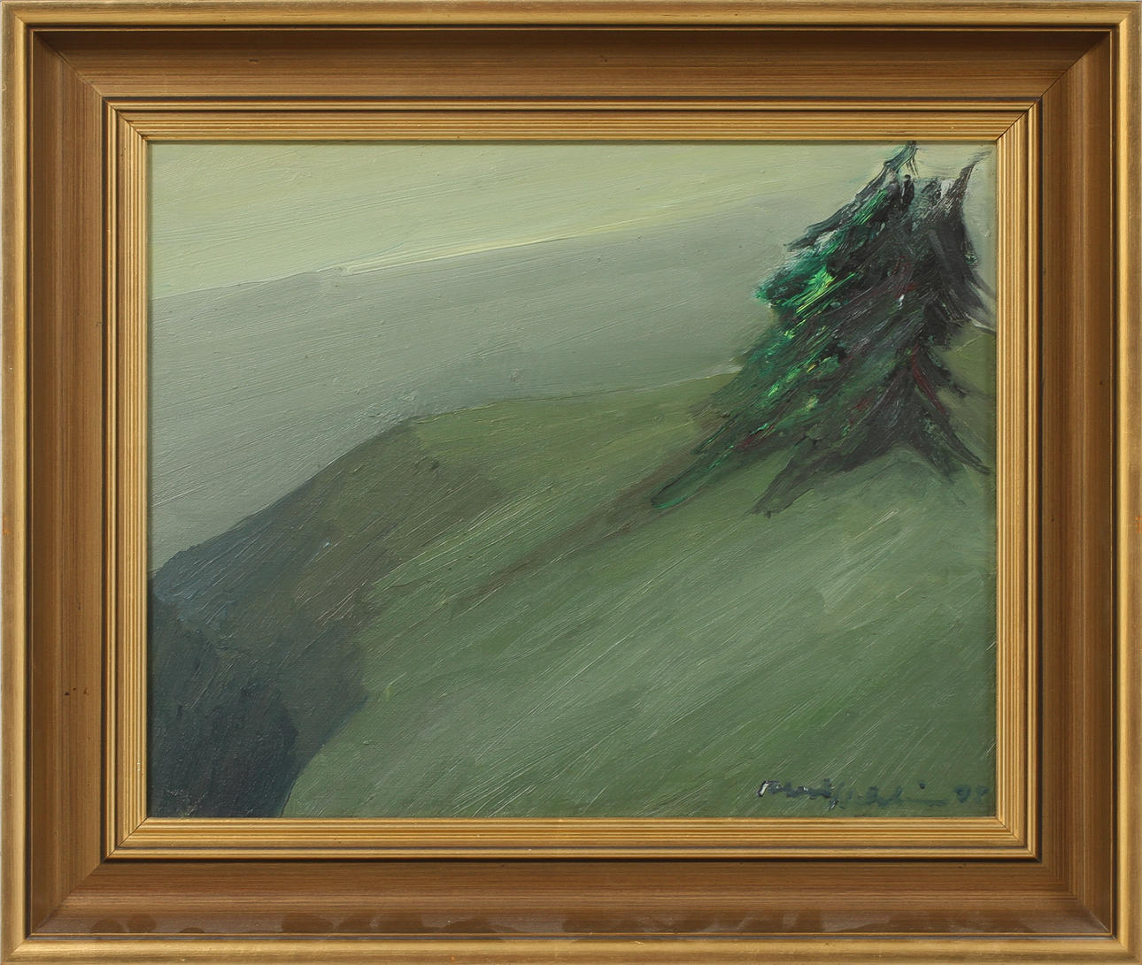 AKSELI HEIKKINEN. Olja på duk, signerad.