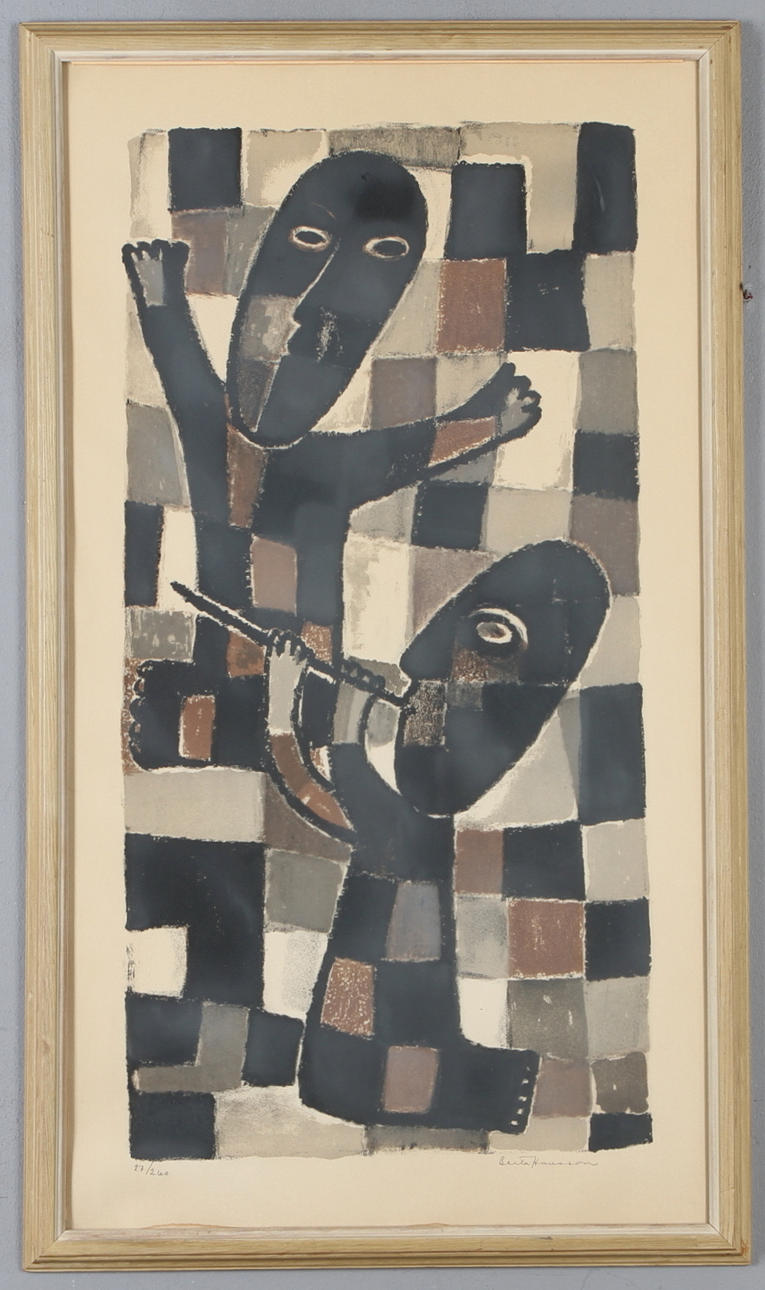 BERTA HANSSON. litografi, signerad samt numrerad 27/260.