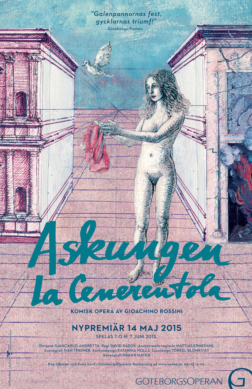 Två biljetter till nypremiären av Askungen på GöteborgsOperan den 14 maj 2015.