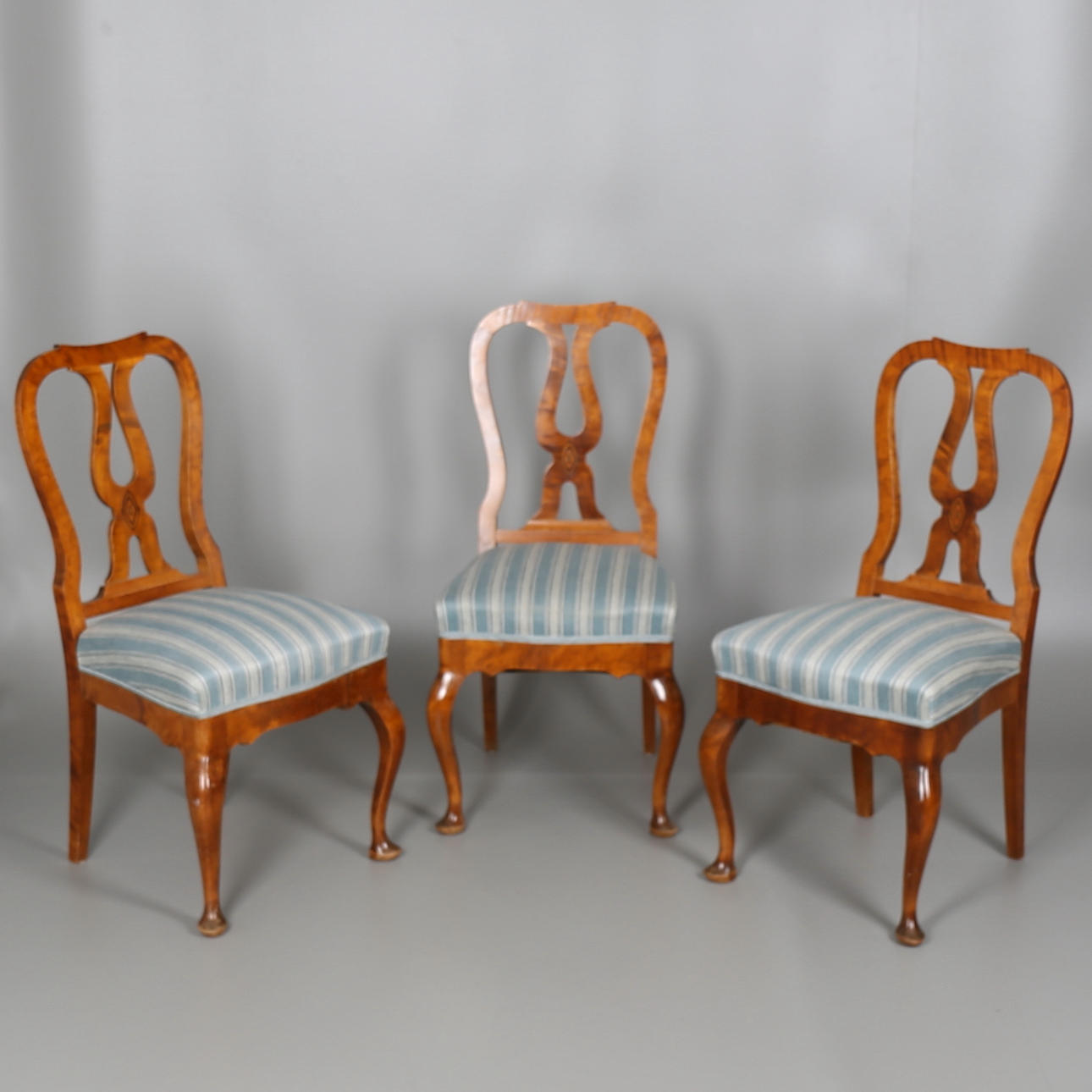 STOLAR i rokoko-stil, 3 st, 1900-tal.