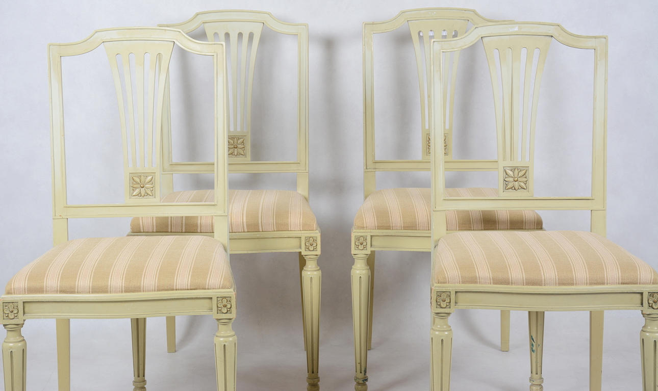 STOLAR, 4 st, gustaviansk stil, 1900-talets första hälft.