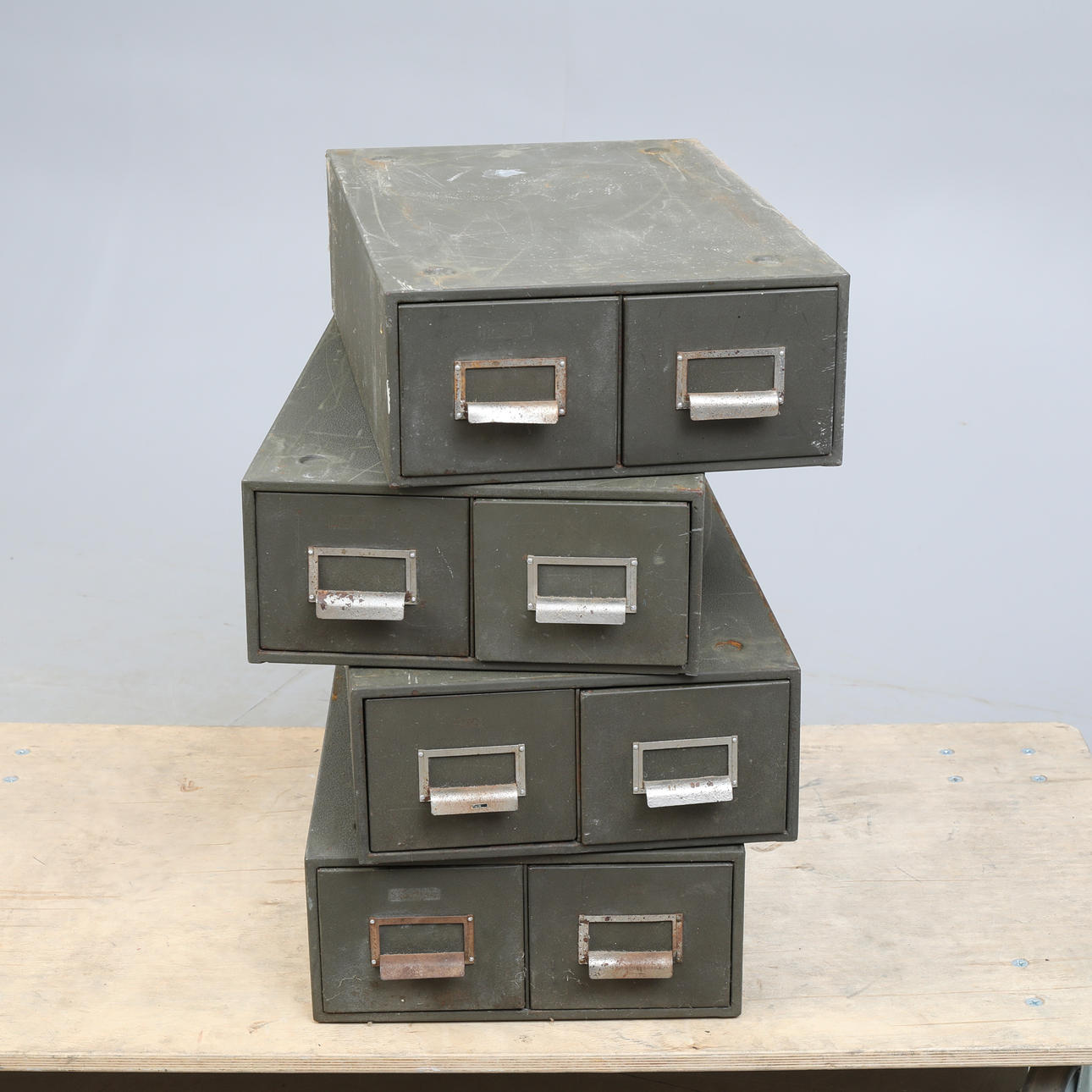 METAL DRAWER SYSTEM, four parts, stackable.