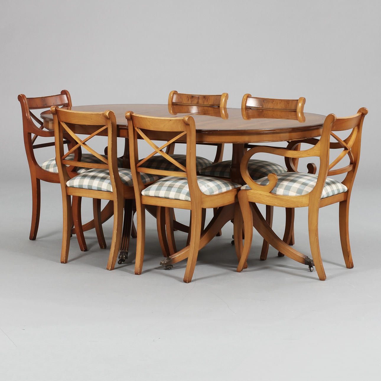 MATSALSMÖBEL, 6 delar, England, 1900-tal.