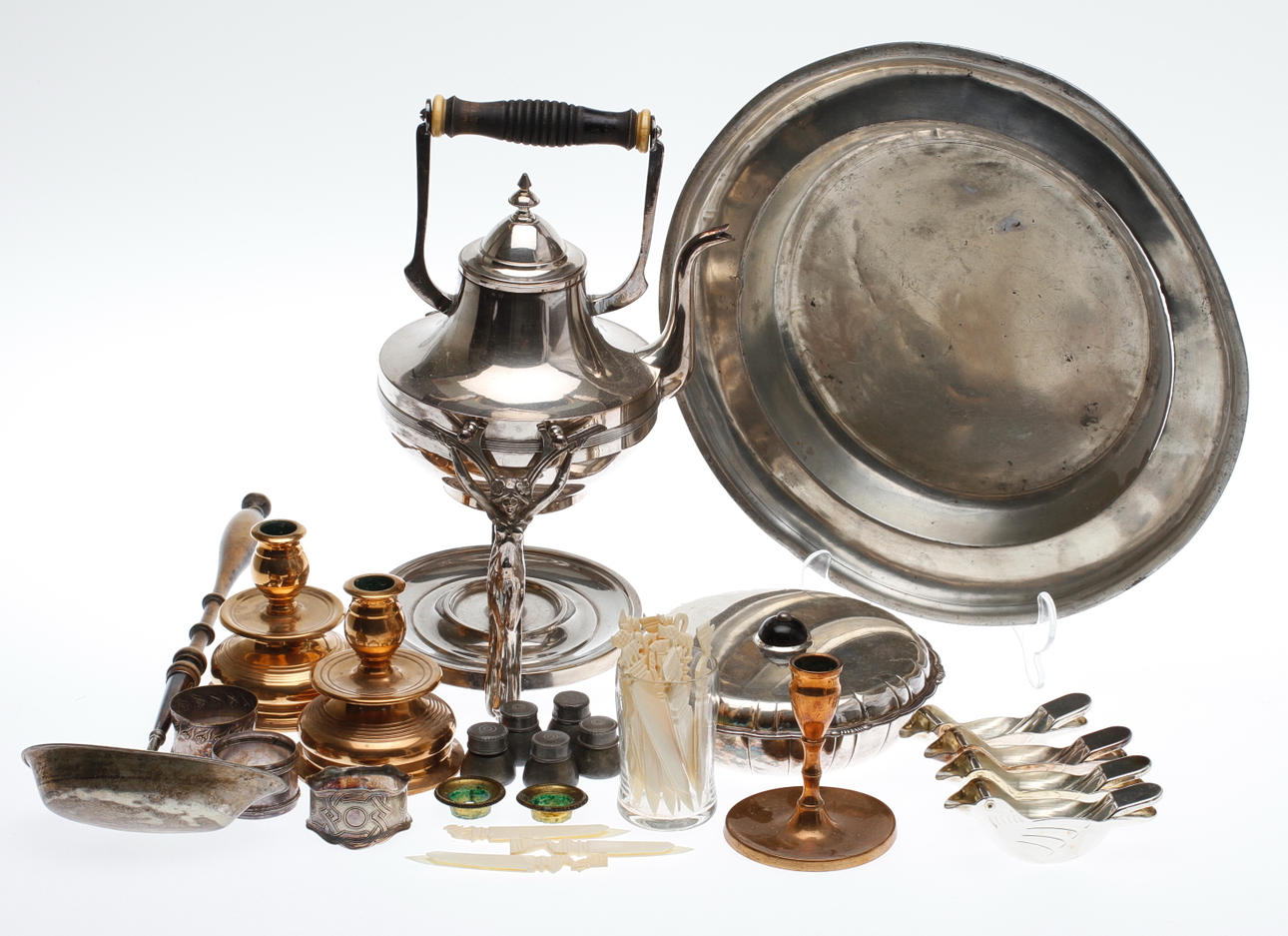 PARTI NYSILVERFÖREMÅL mm. 1900-tal.