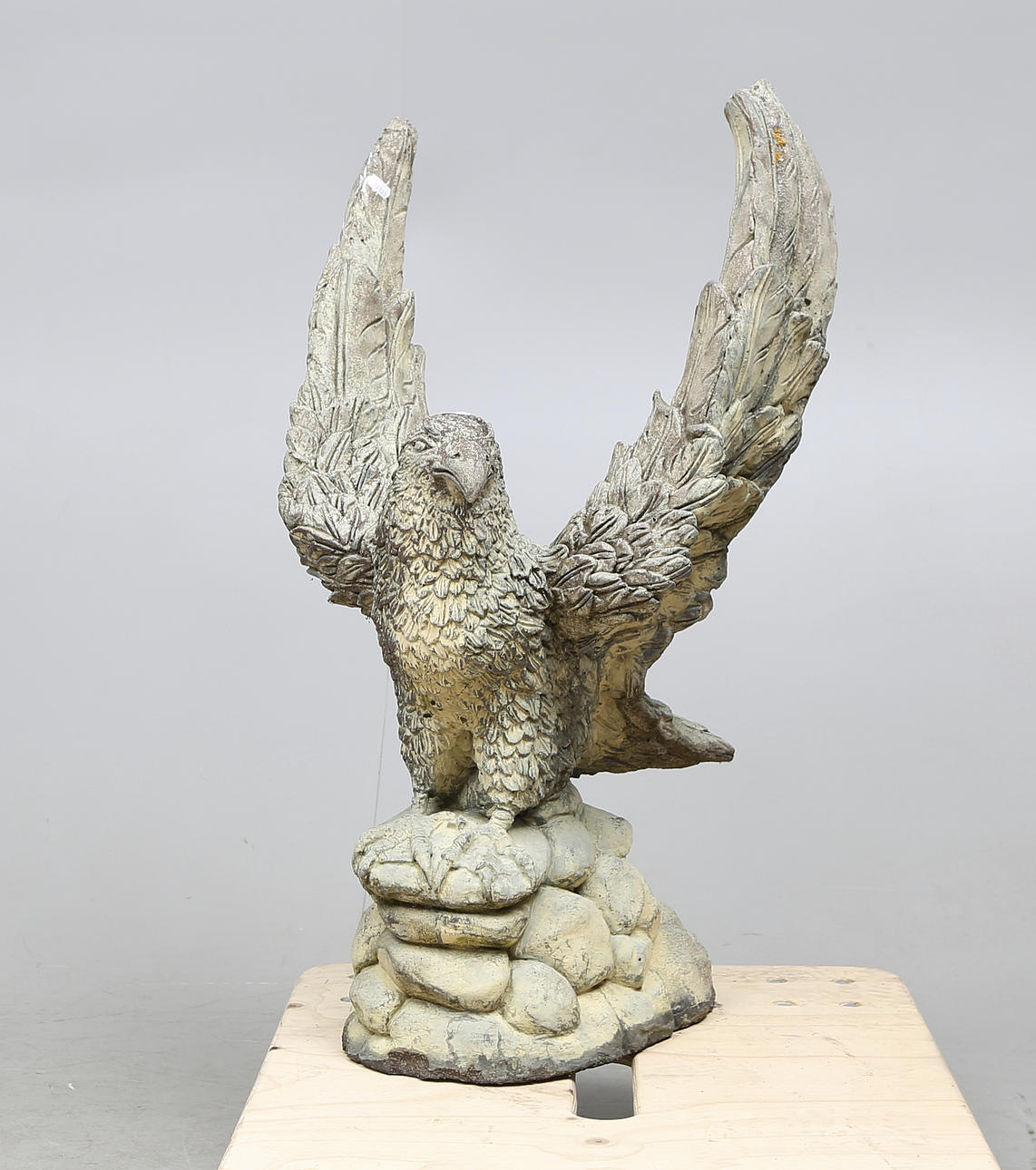 TRÄDGÅRDSSKULPTUR, stenmassa, Gino Manca, signerad.