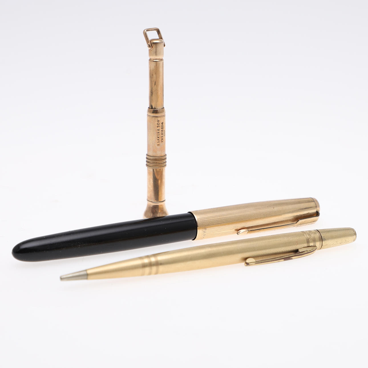 A ROLLED GOLD 'LIFE-LONG' PROPELLING PENCIL.