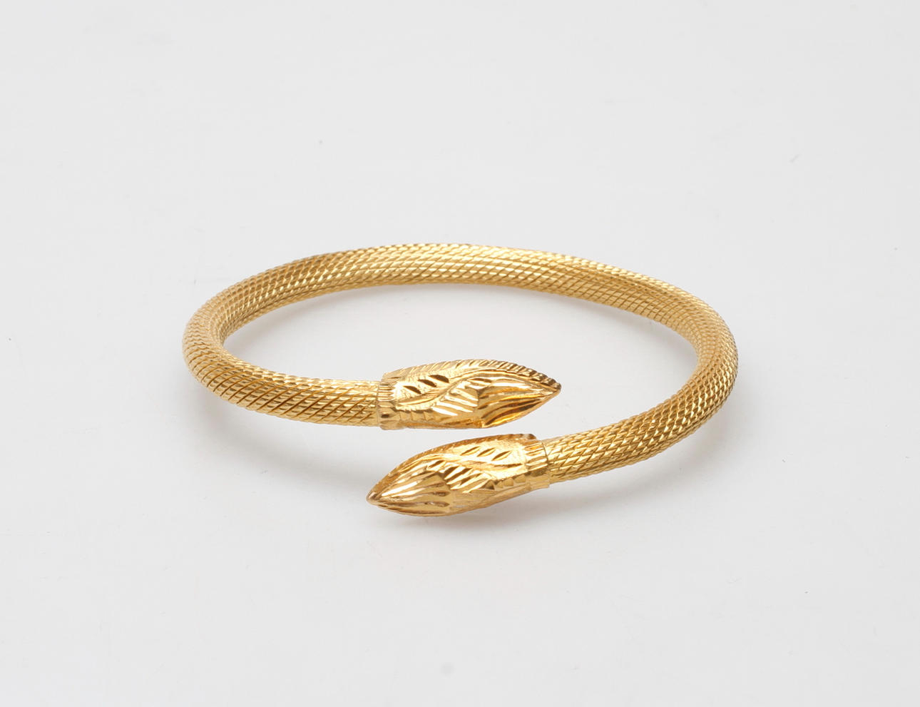 STEL ARMRING, 21k guld, vikt ca 42 gr.