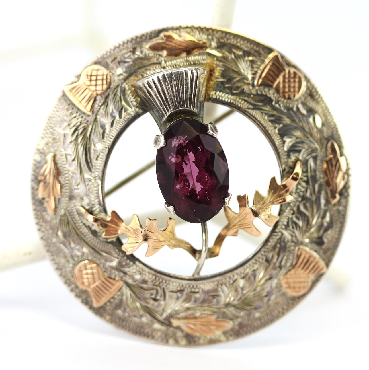 1957 H.M. SILVER SKOTSK BROSCH.