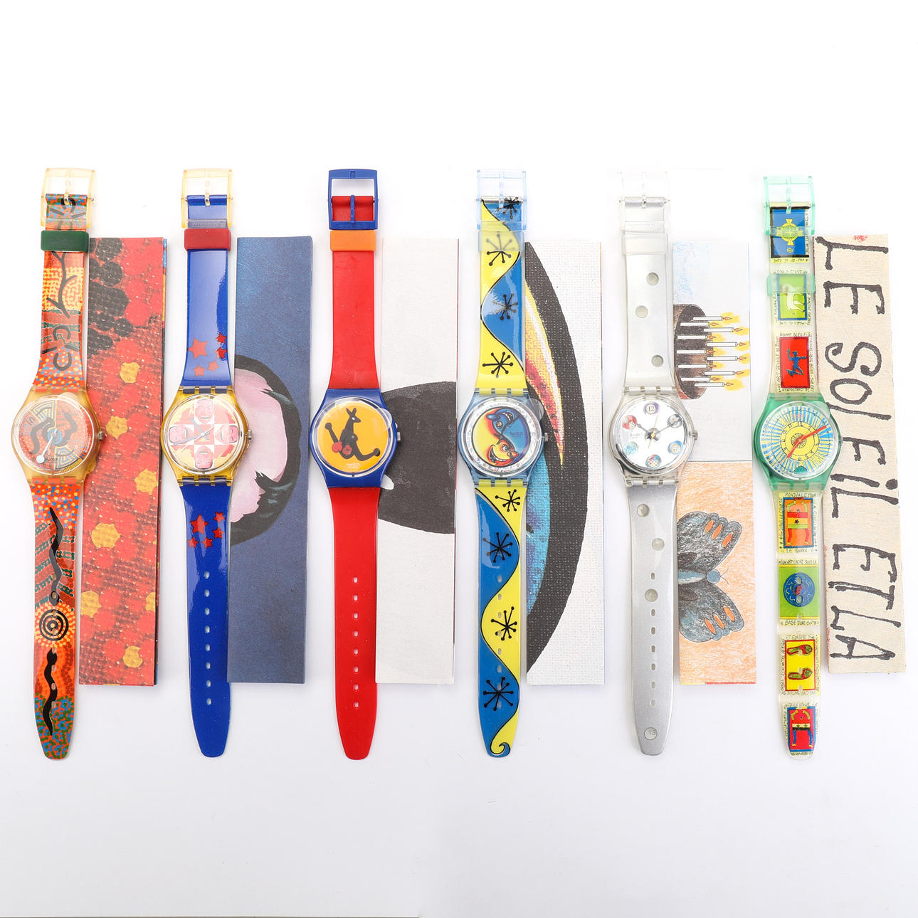 WRIST WATCH, Swatch, 6 pieces 