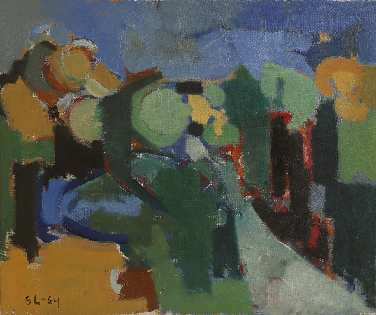 SVEN LIGNELL. Olja på duk, monogramsignerad.