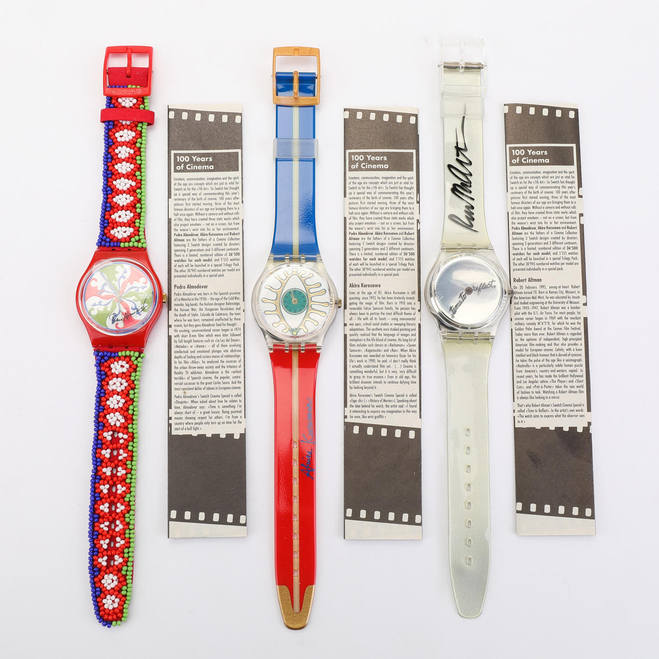 WRIST WATCH, 3 pieces, SWATCH,