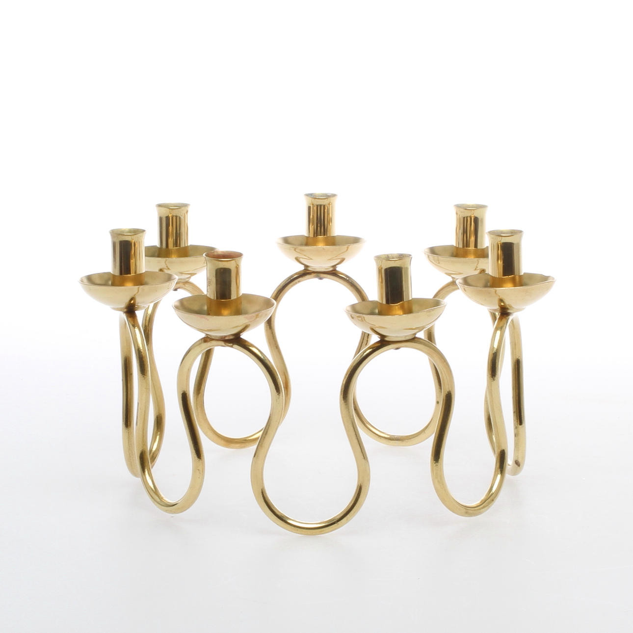 LJUSSTAKE, mässing, Lars Holmström, Arvika.