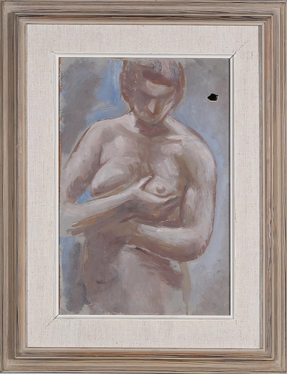 GEORG PAULI. Olja på papp, "Harriet" signerad a tergo Georg Pauli.