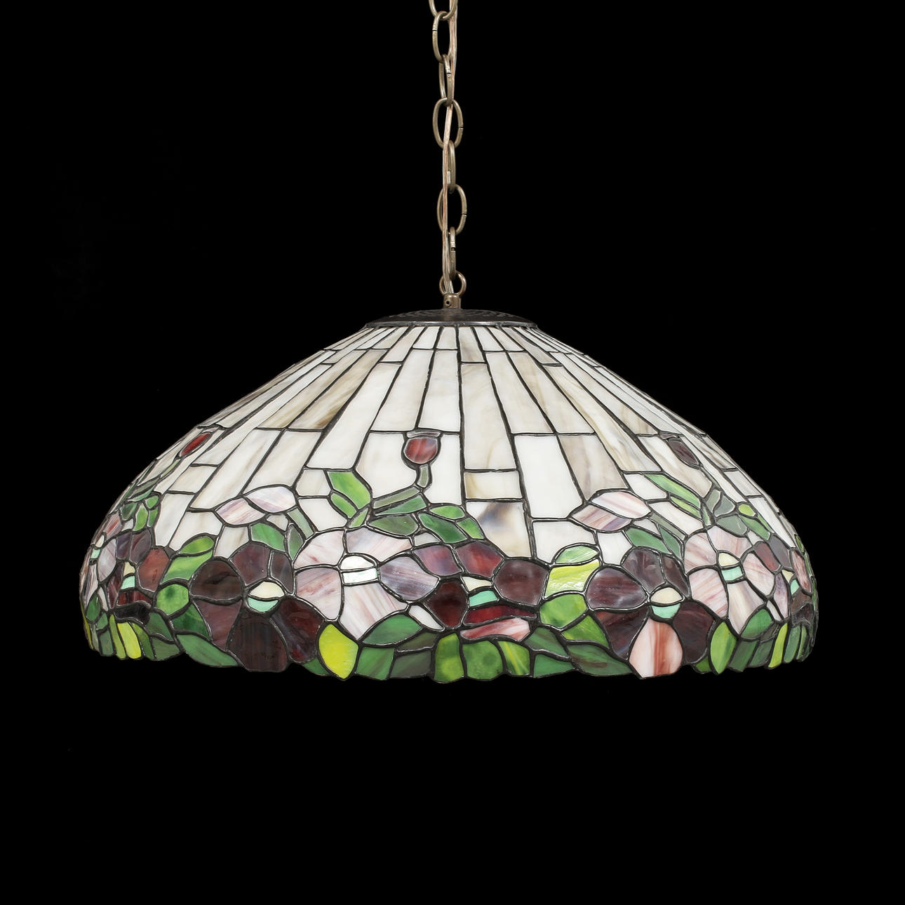 LAMPA, blyinfattat glas, Tiffany-stil, Dale Tiffany, 1900-tal.