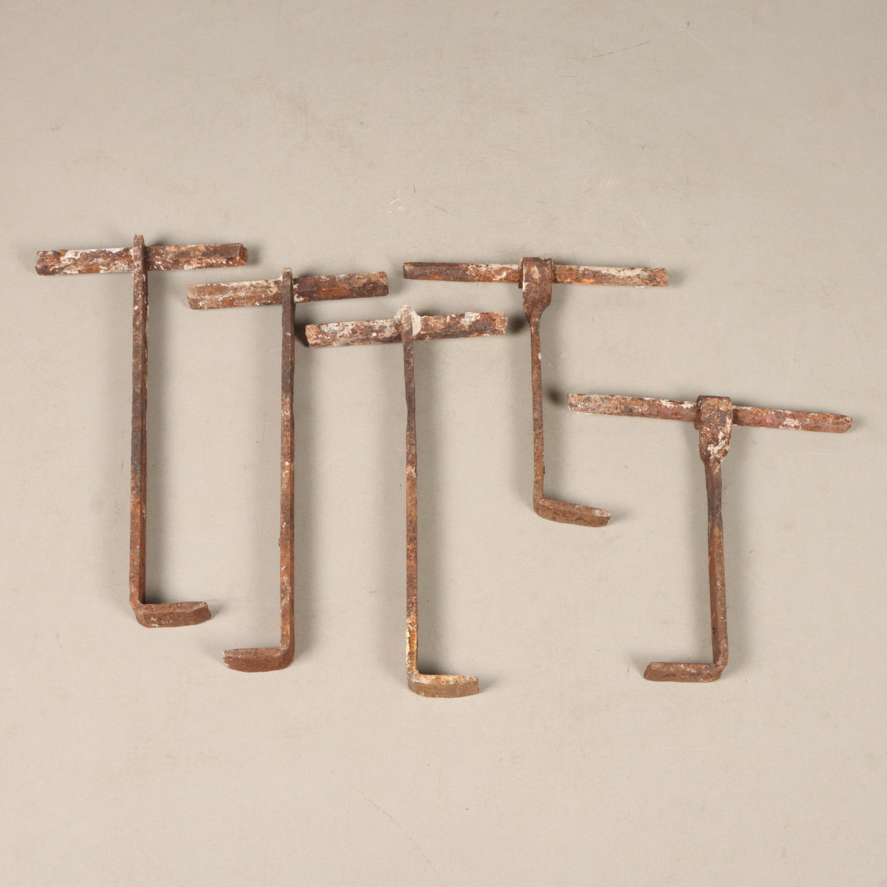 ANKEREND, forankringsjern, 5 dele, 1800-tallet.