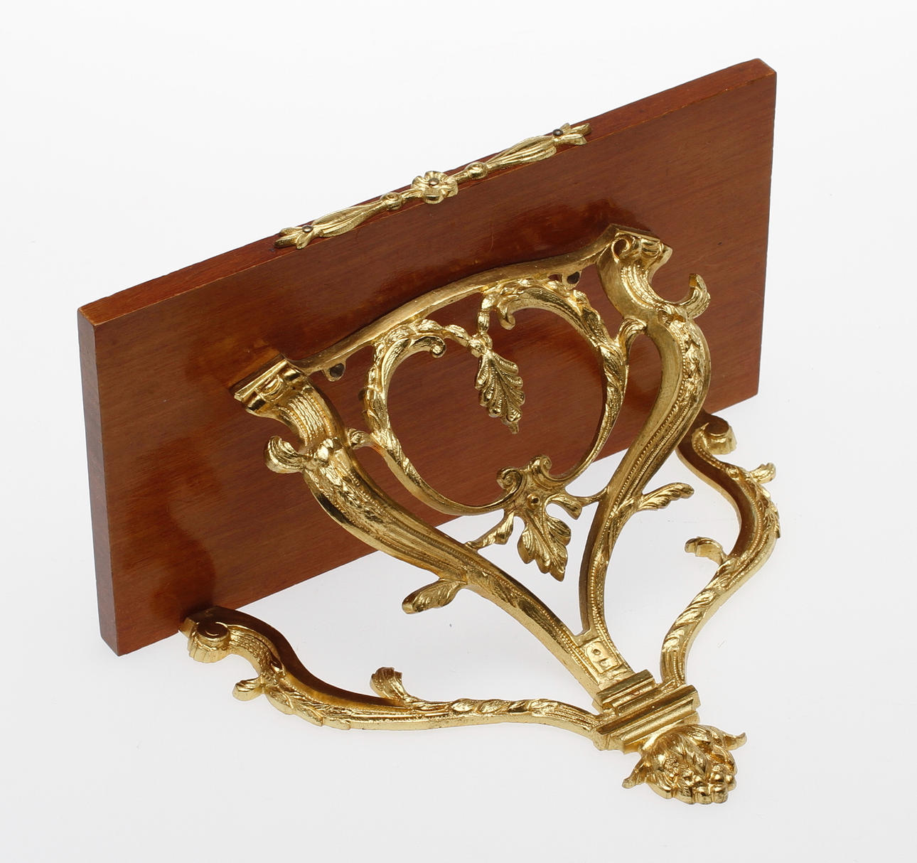 VÄGGHYLLA, förgylld brons, art nouveau, 1900 tal.