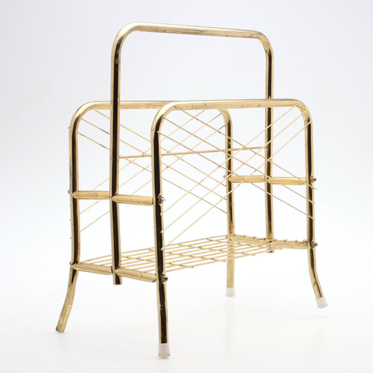 TIDNINGSSTÄLL, mässing, 1900-tal.