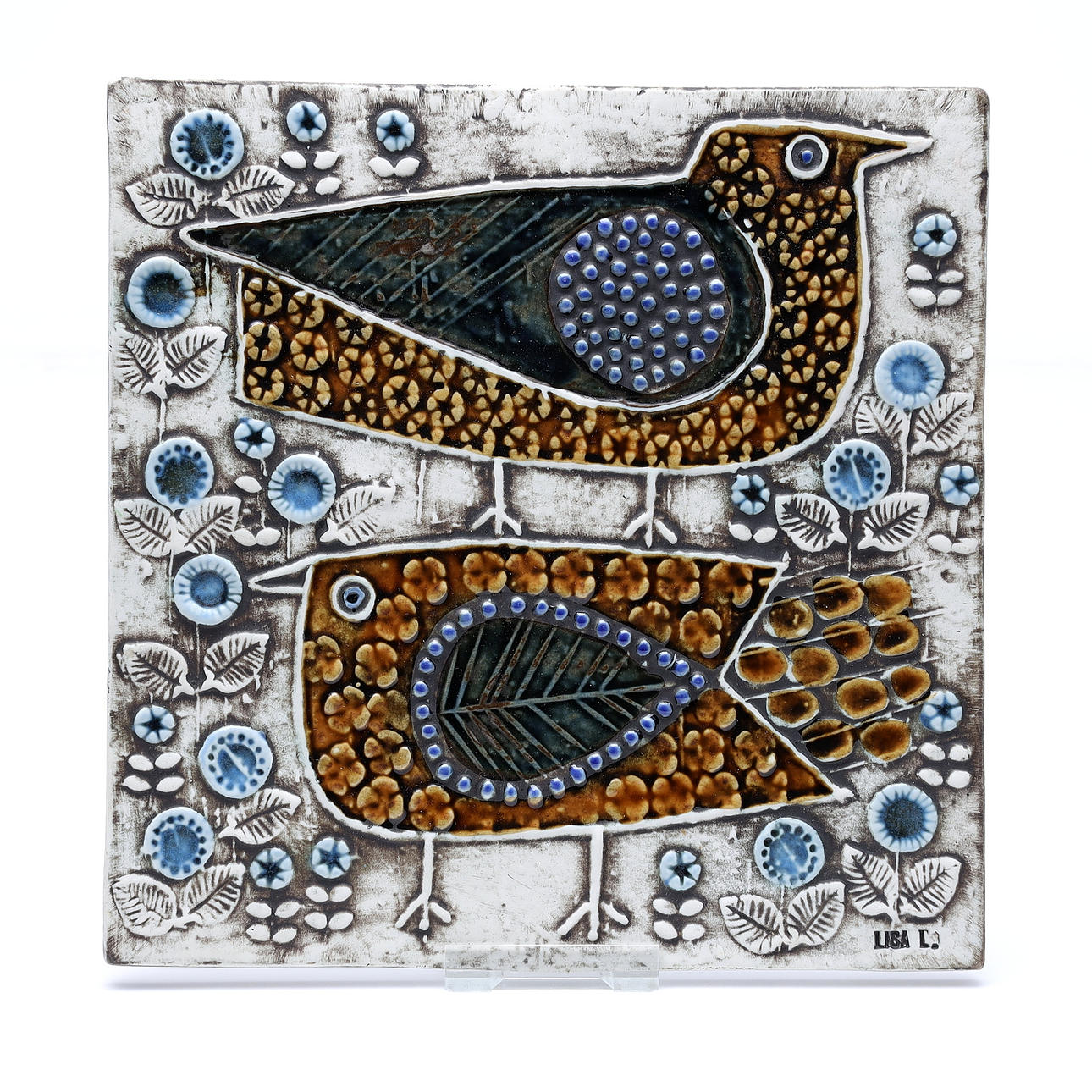 LISA LARSON. Väggrelief, Gustavsberg.