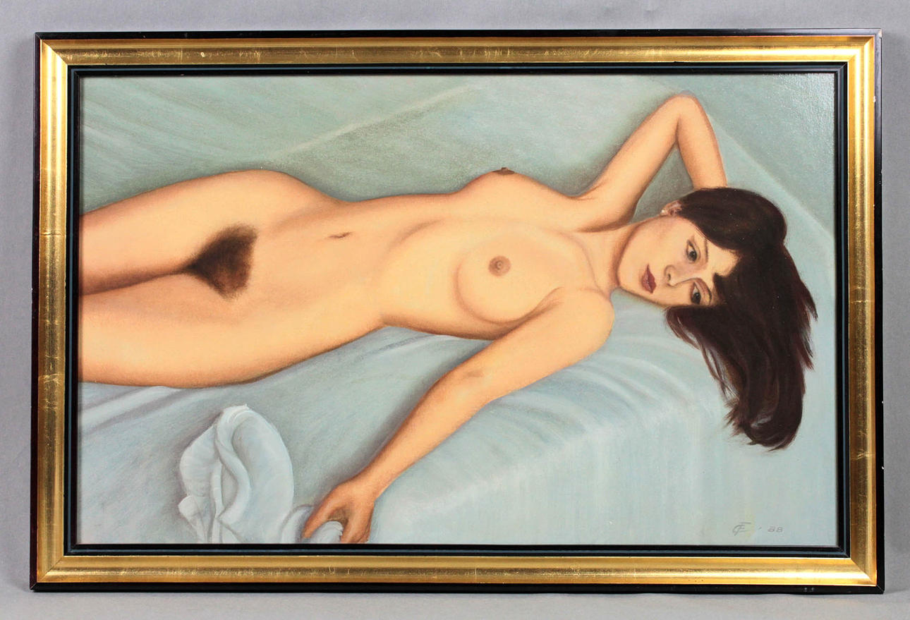 KVINNLIG NAKEN, OKÄND KONSTNÄR.