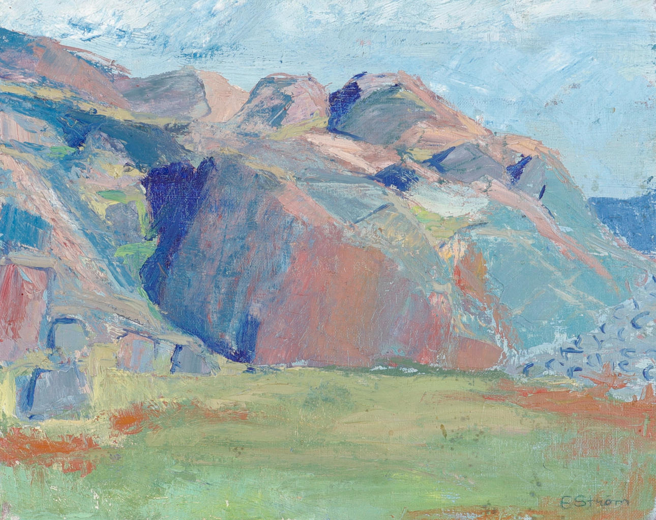 ERIK STRÖM. Olja på duk.