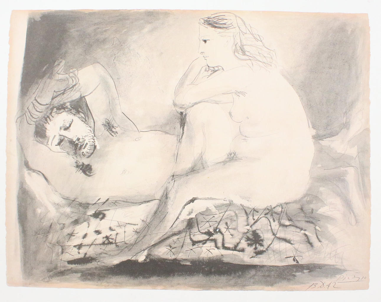 PABLO PICASSO. To. Le Dormeur', print.
