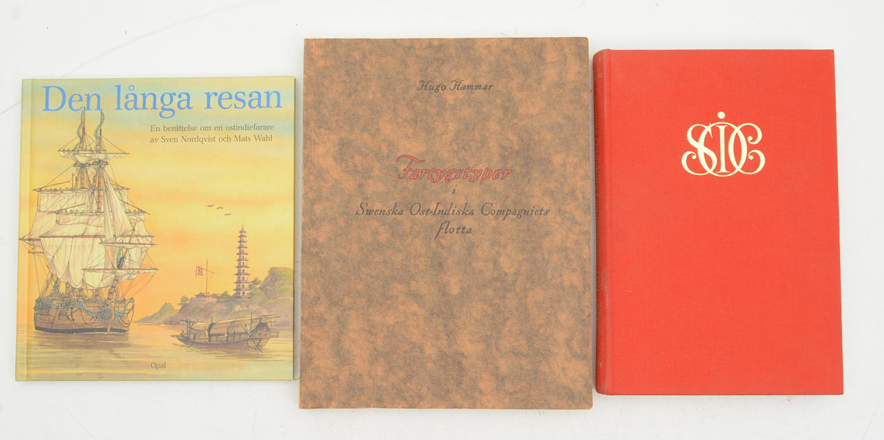 SOIC Svenska ostindiska kompaniet. 3 volymer.