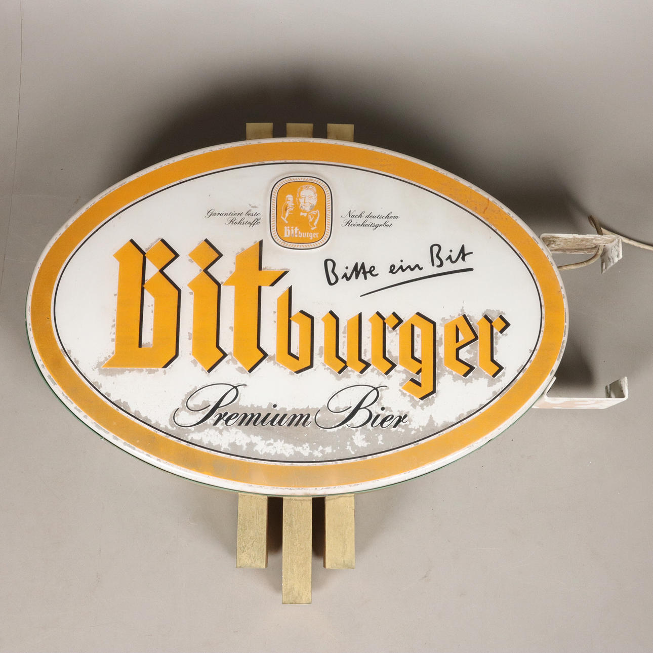 LICHTSCHILD, Werbeschild "bitburger".
