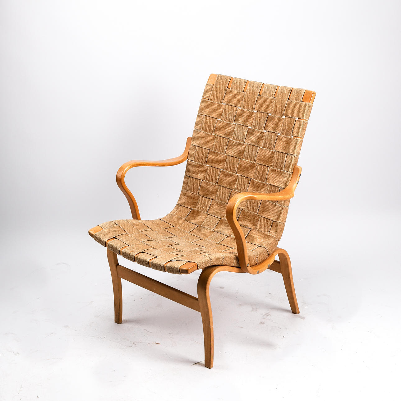 BRUNO MATHSSON. Sessel "Eva", DUX.