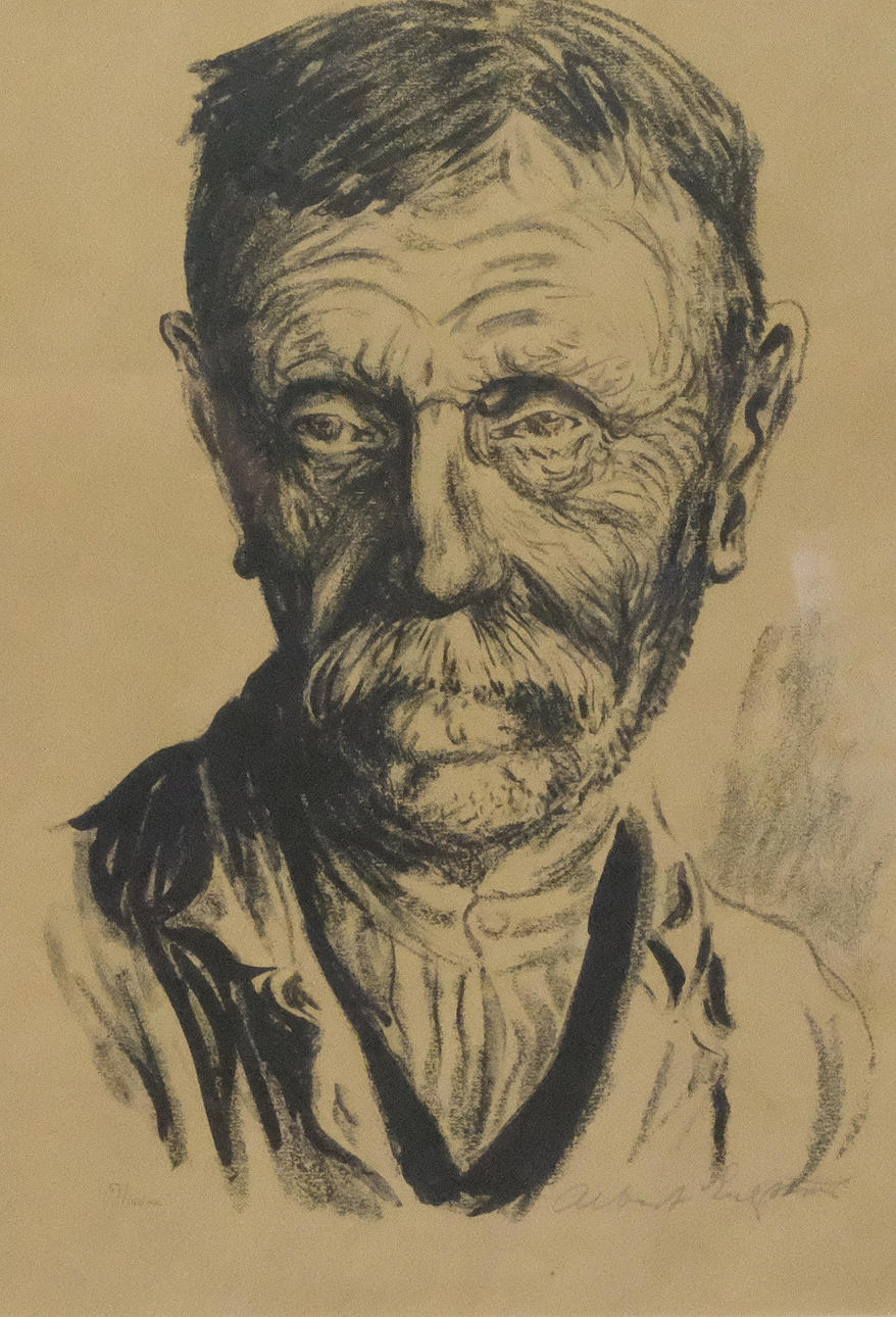 ALBERT ENGSTRÖM. LITHOGRAPHIE, PORTRAIT.