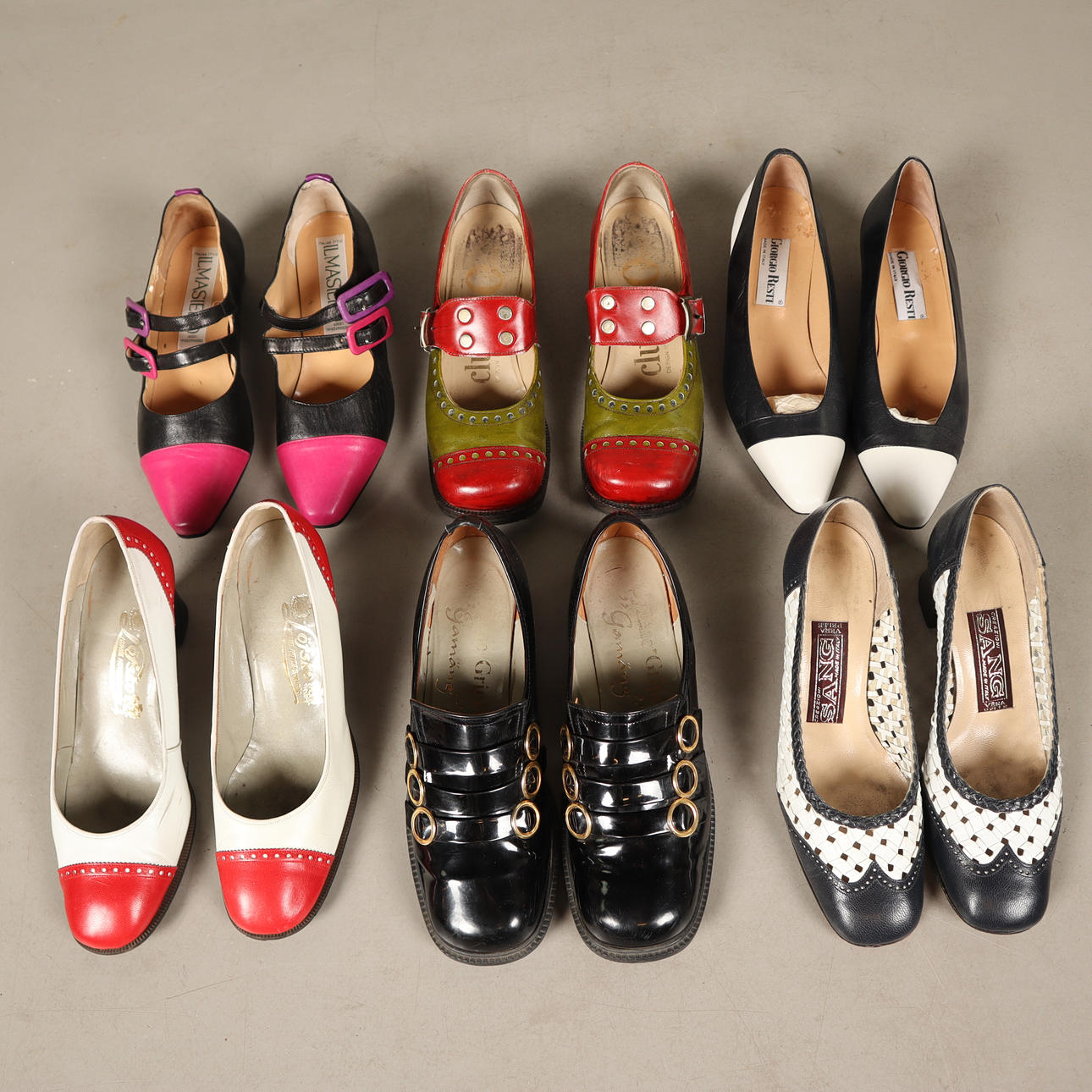 SHOES 6 pairs 1900s.