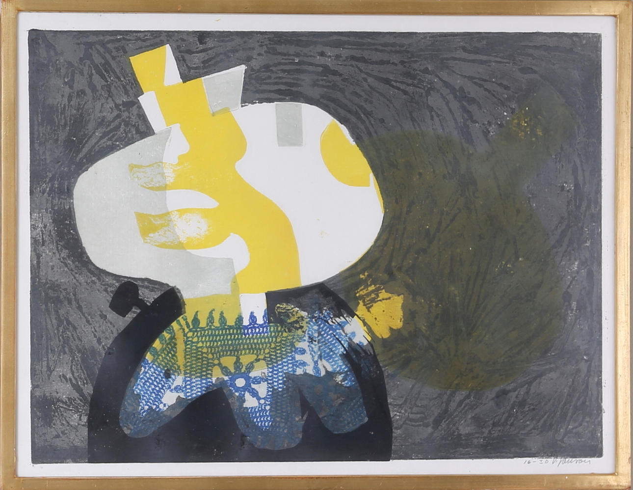 VIDE JANSON. "Lampa", färglitografi, numrerad och signerad, 16-30, V.Janson.