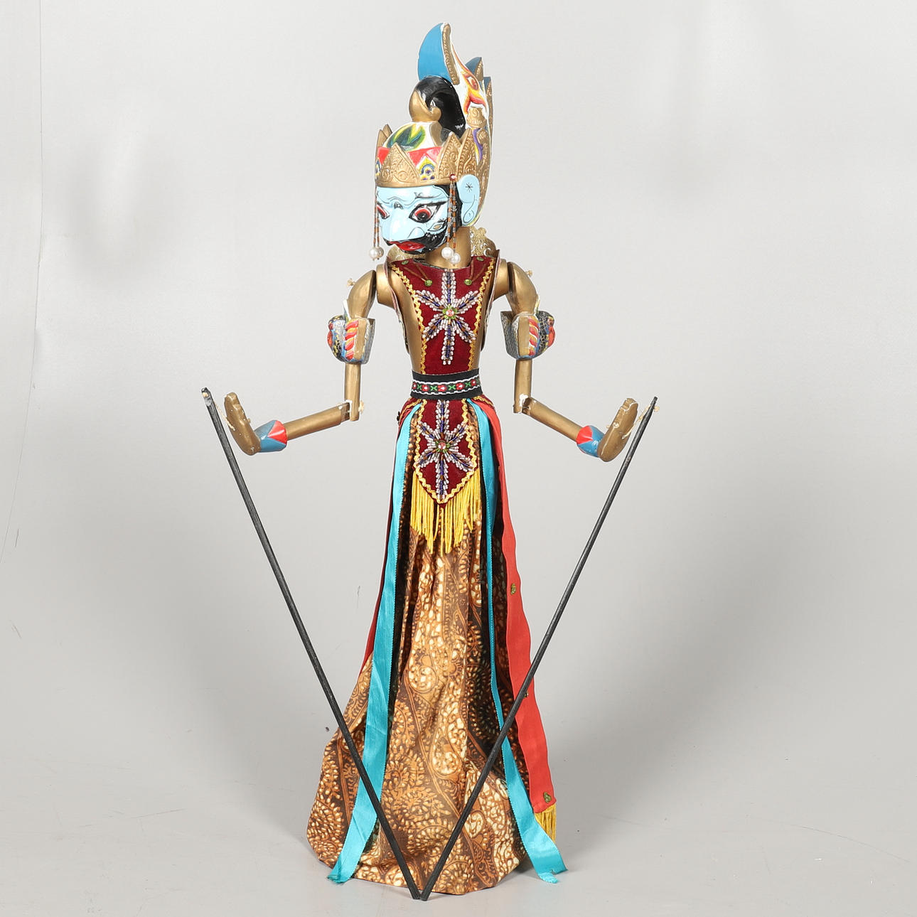 A BALINESE OR JAVANESE SHADOW PUPPET.