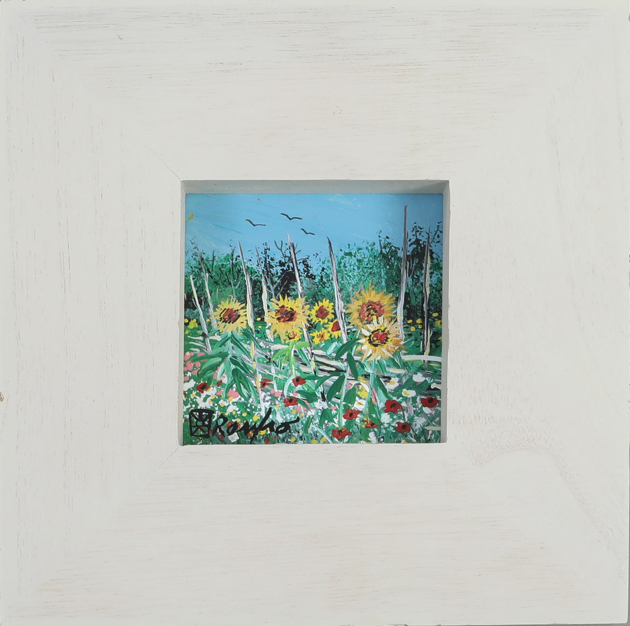 JAMES NEAL RENFRO. Mixed media, signed.