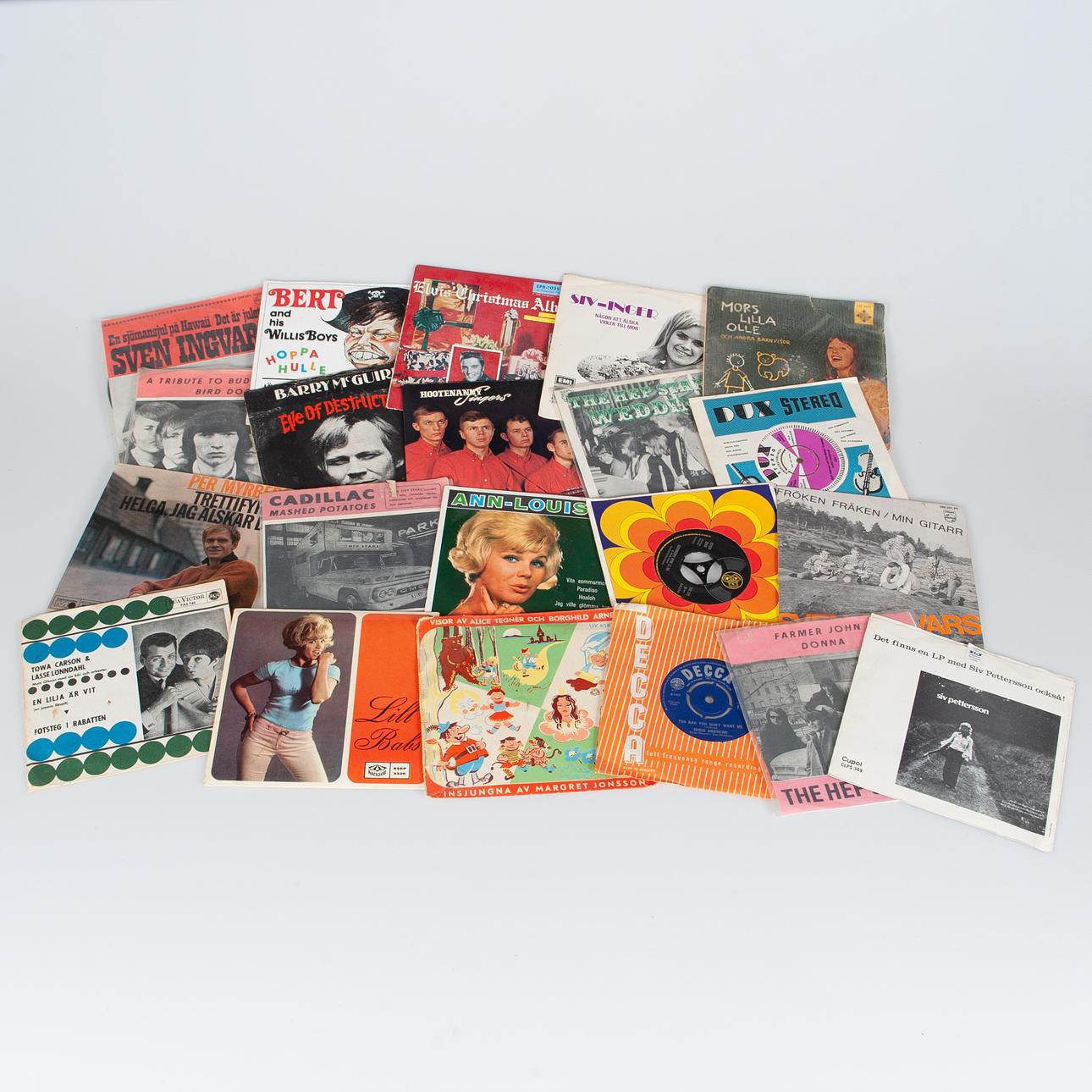 PARTI SINGLAR, 7" 21 stycken.