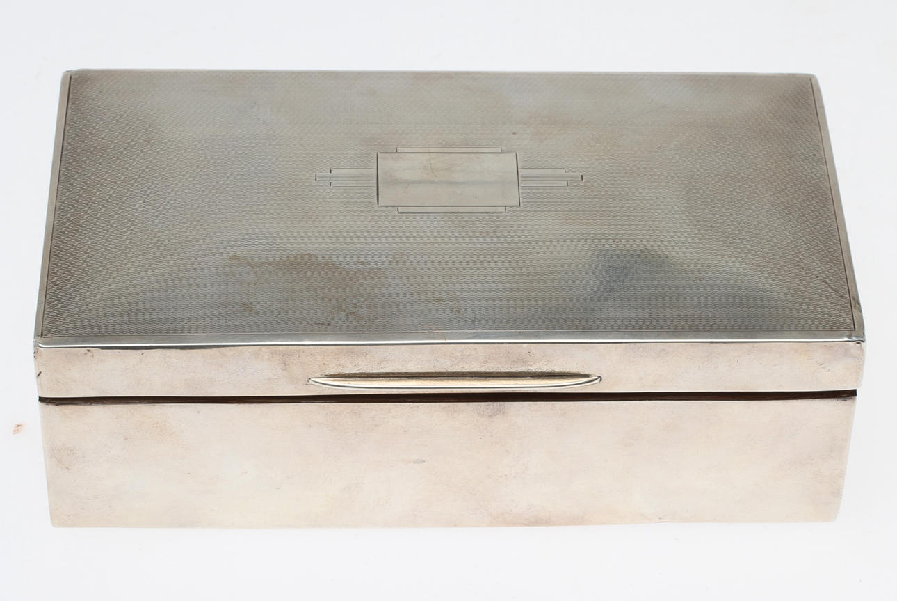 SKRIN, med lock, silver, Birmingham, England.